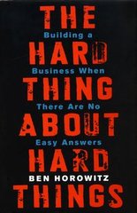 Okładka książki The Hard Thing About Hard Things , 9780062273208,