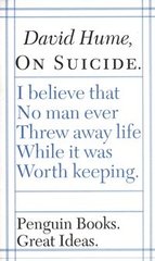 Okładka książki On Suicide. David Hume David Hume, 9780141023953,