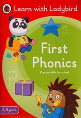 Okładka książki First Phonics: A Learn with Ladybird Activity Book (3-5 years) , 9780241575574,