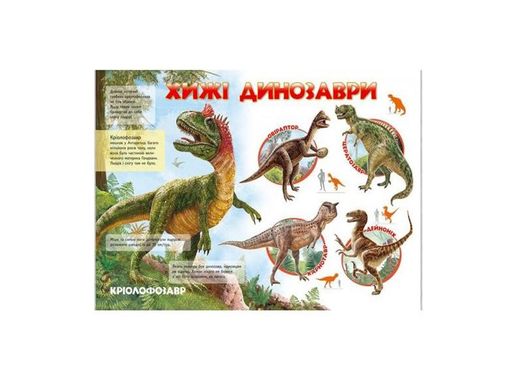 Okładka książki Моя перша книга. Про динозаврів , 9789669135377,   35 zł